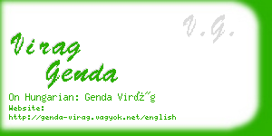 virag genda business card
